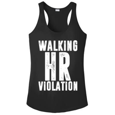 Walking HR Violation Human Resource Ladies PosiCharge Competitor Racerback Tank