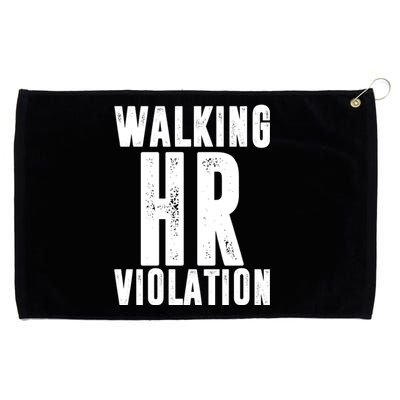 Walking HR Violation Human Resource Grommeted Golf Towel