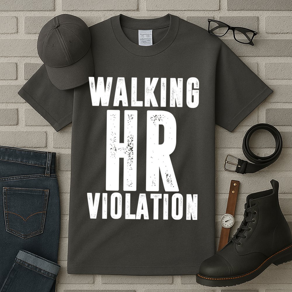 Walking HR Violation Human Resource Tall T-Shirt