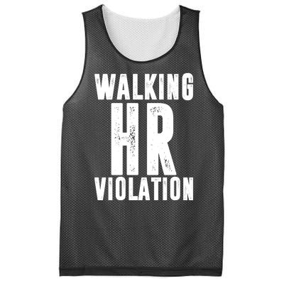 Walking HR Violation Human Resource Mesh Reversible Basketball Jersey Tank