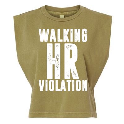 Walking HR Violation Human Resource Garment-Dyed Women's Muscle Tee