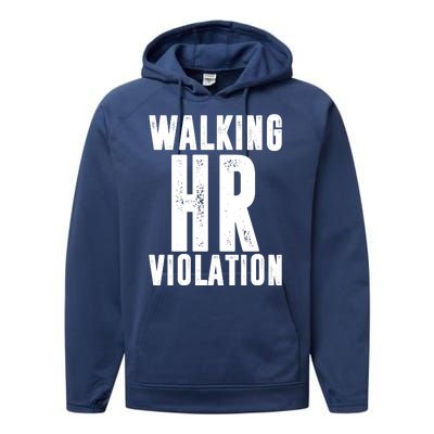 Walking HR Violation Human Resource Performance Fleece Hoodie