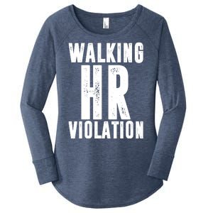 Walking HR Violation Human Resource Women's Perfect Tri Tunic Long Sleeve Shirt