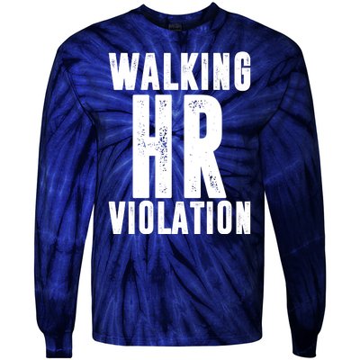 Walking HR Violation Human Resource Tie-Dye Long Sleeve Shirt