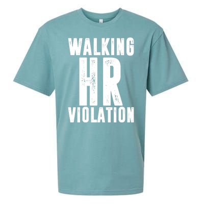 Walking HR Violation Human Resource Sueded Cloud Jersey T-Shirt