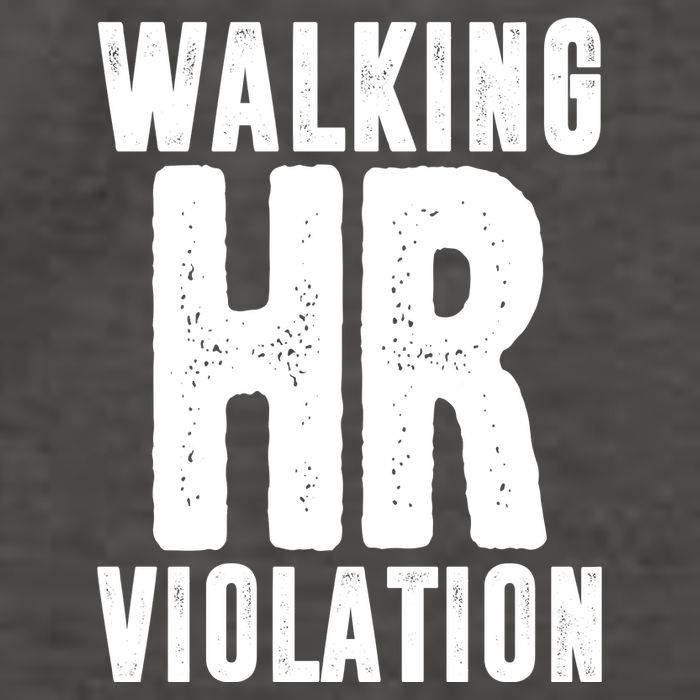 Walking Hr Violation Funny Work Vector Backpack