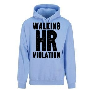 Walking Hr Violation Funny Work Unisex Surf Hoodie