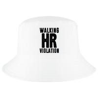 Walking Hr Violation Funny Work Cool Comfort Performance Bucket Hat
