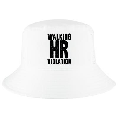 Walking Hr Violation Funny Work Cool Comfort Performance Bucket Hat