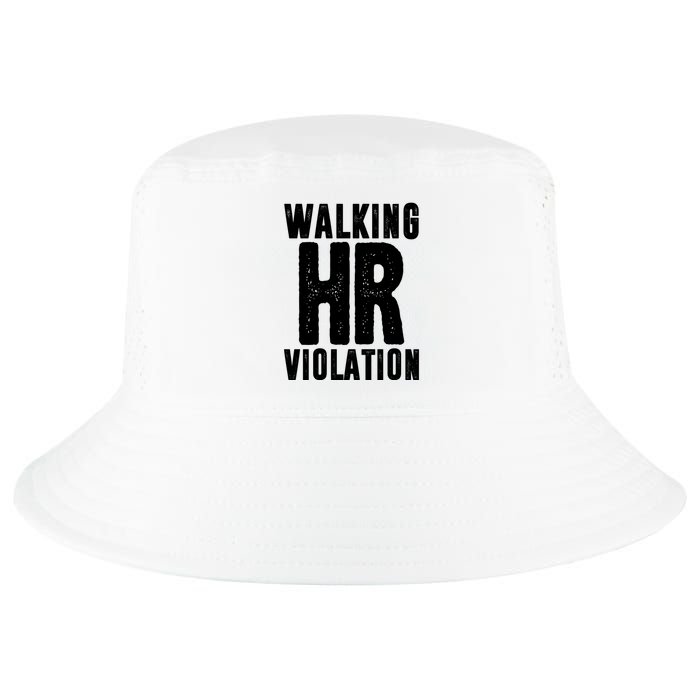 Walking Hr Violation Funny Work Cool Comfort Performance Bucket Hat