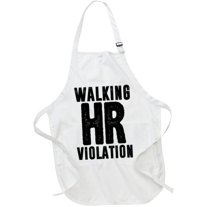 Walking Hr Violation Funny Work Apron