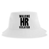 Walking Hr Violation Funny Work Sustainable Bucket Hat