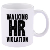 Walking Hr Violation Funny Work 11oz C Handle Ceramic Mug