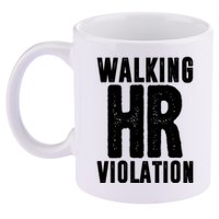 Walking Hr Violation Funny Work 11oz C Handle Ceramic Mug