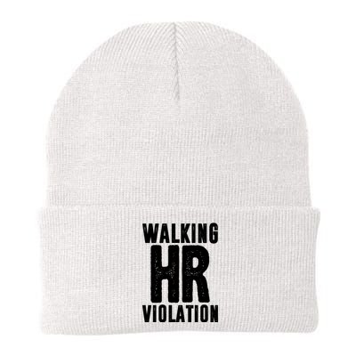 Walking Hr Violation Funny Work Knit Cap Winter Beanie