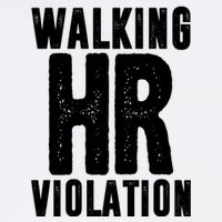 Walking Hr Violation Funny Work Flatbill Hat