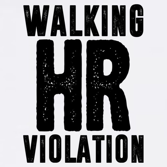 Walking Hr Violation Funny Work Flatbill Hat
