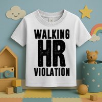 Walking Hr Violation Funny Work Toddler T-Shirt