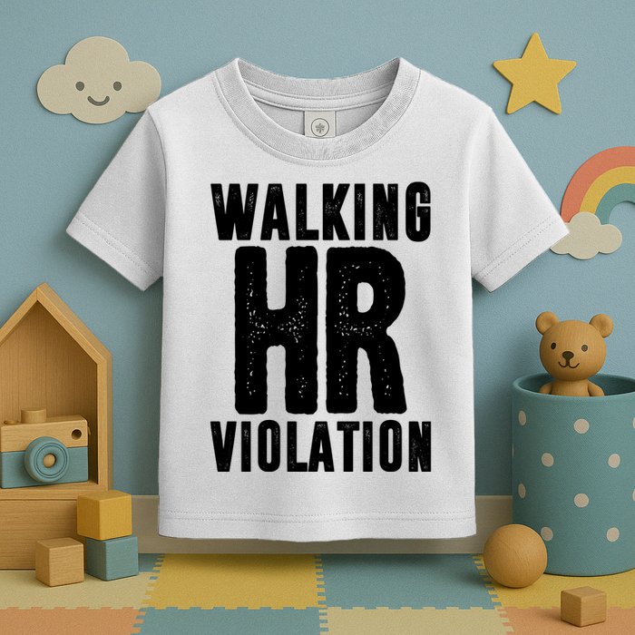 Walking Hr Violation Funny Work Toddler T-Shirt