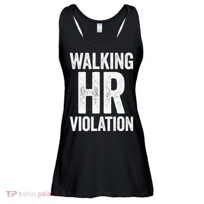 Walking HR Violation Funny Meme Love Cute Ladies Essential Flowy Tank