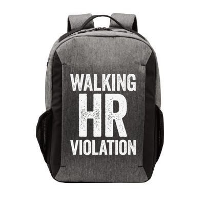 Walking HR Violation Funny Meme Love Cute Vector Backpack