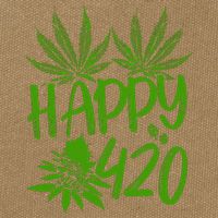 Weed Heart Valentines Day Cannabis 420 Cotton Canvas Backpack