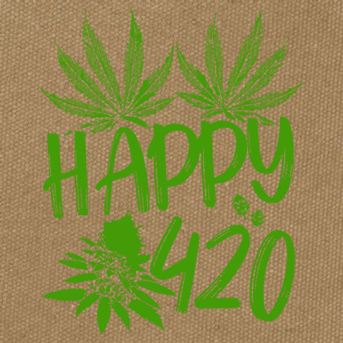 Weed Heart Valentines Day Cannabis 420 Cotton Canvas Backpack