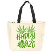 Weed Heart Valentines Day Cannabis 420 Zip Tote Bag