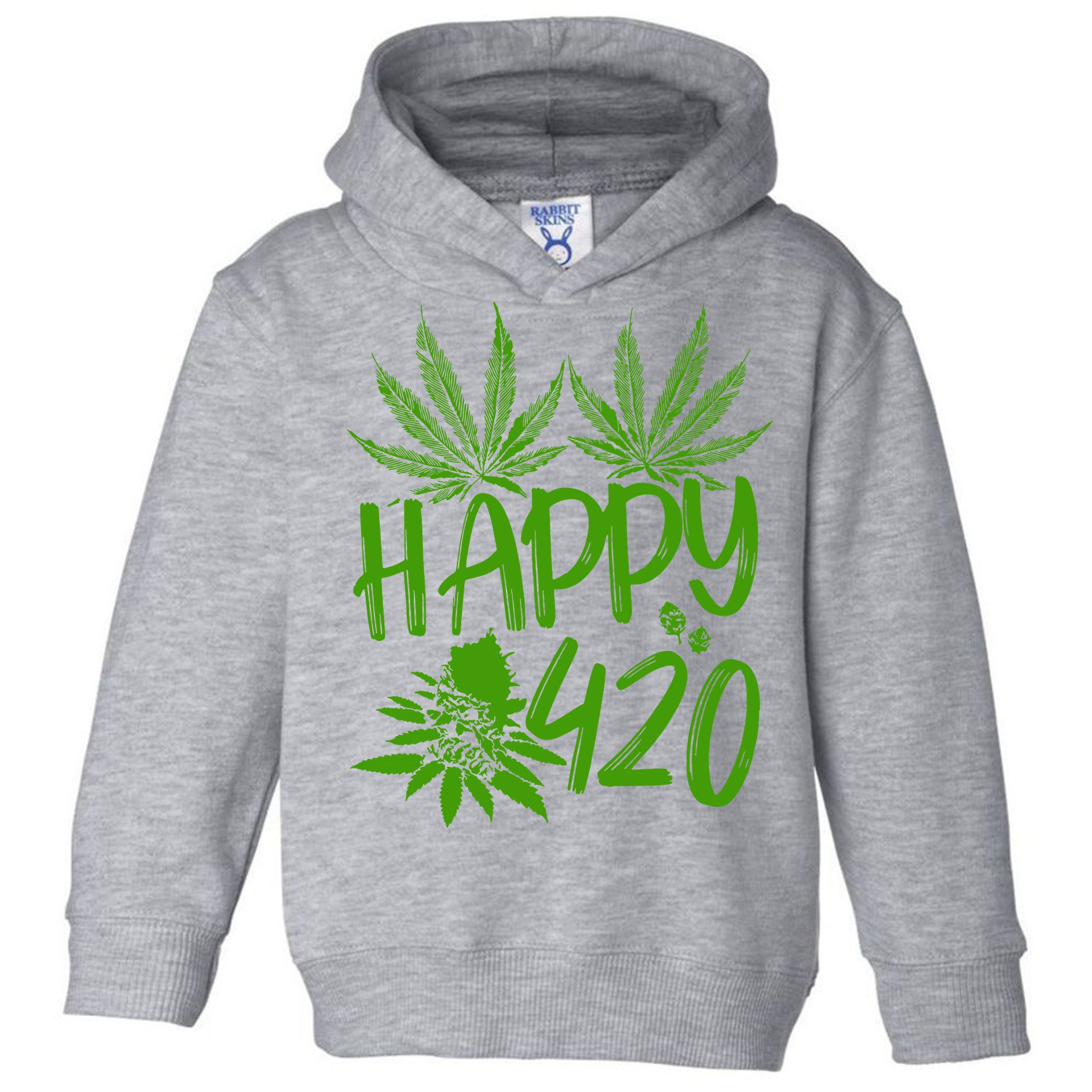 Weed Heart Valentines Day Cannabis 420 Toddler Hoodie