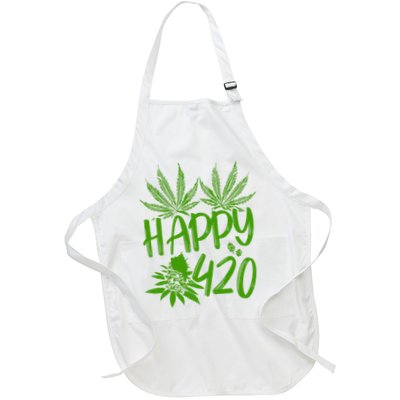 Weed Heart Valentines Day Cannabis 420 Apron