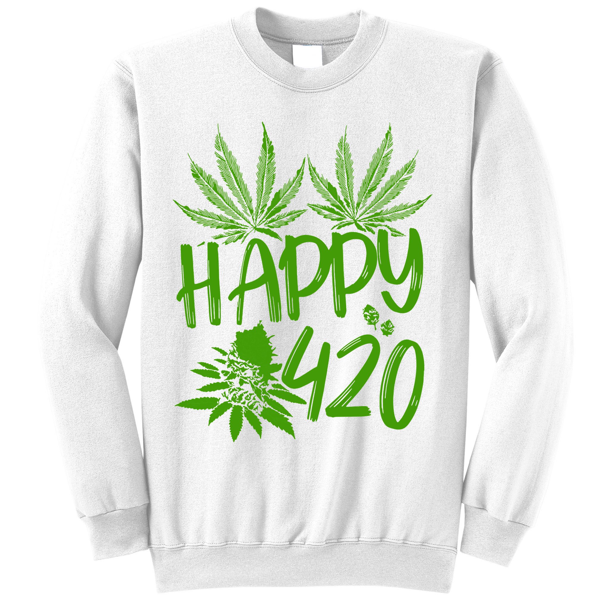 Weed Heart Valentines Day Cannabis 420 Sweatshirt