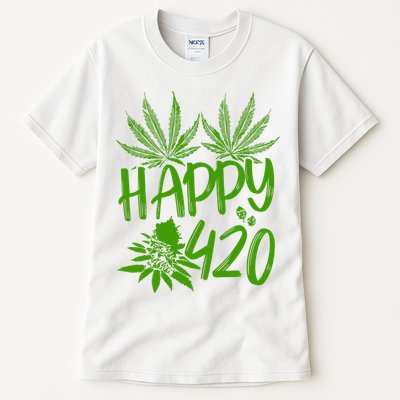 Weed Heart Valentines Day Cannabis 420 Tall T-Shirt