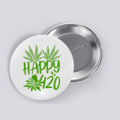 Weed Heart Valentines Day Cannabis 420 Button