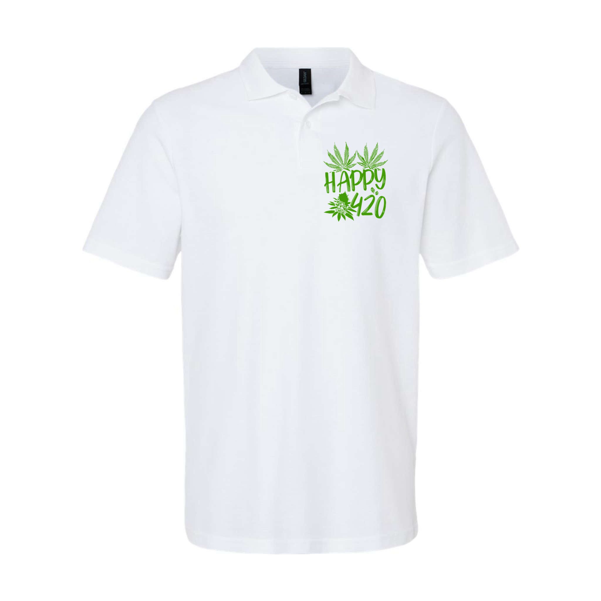 Weed Heart Valentines Day Cannabis 420 Polo