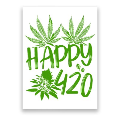 Weed Heart Valentines Day Cannabis 420 Poster