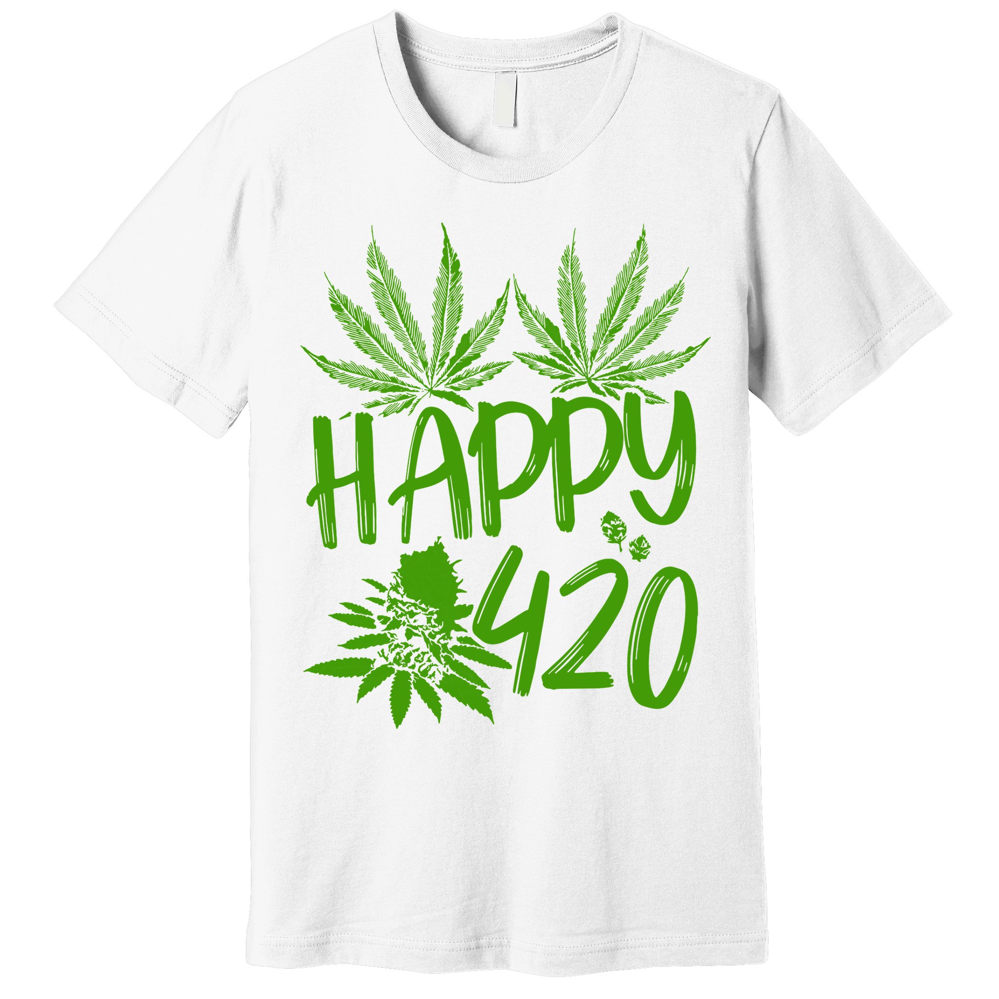 Weed Heart Valentines Day Cannabis 420 Premium T-Shirt