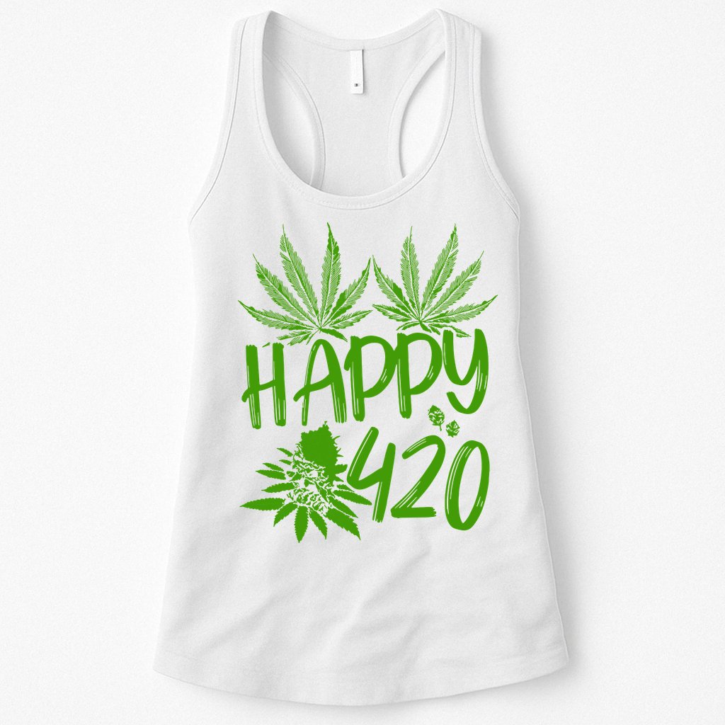Weed Heart Valentines Day Cannabis 420 Womens Tank Top