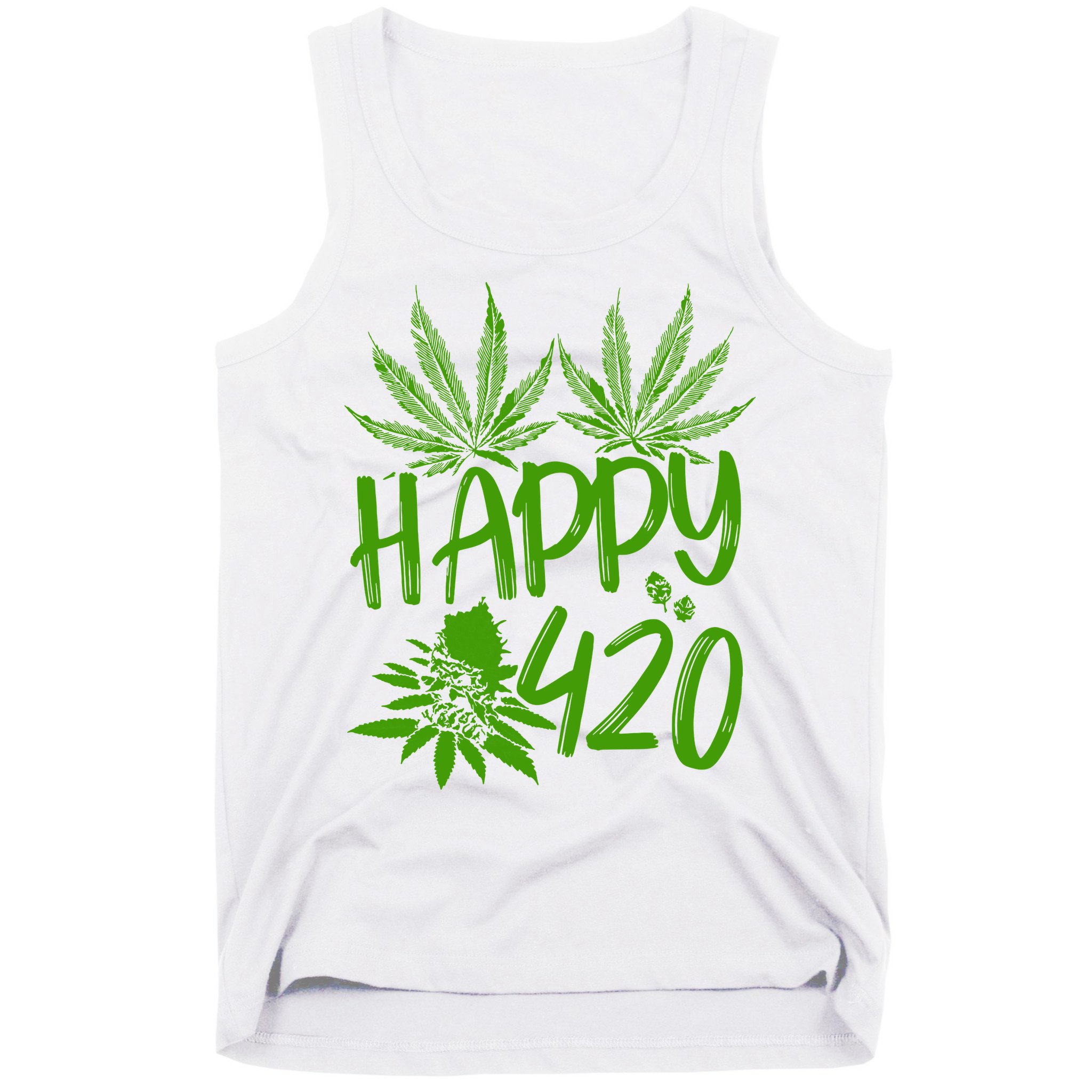 Weed Heart Valentines Day Cannabis 420 Tank Top