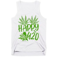 Weed Heart Valentines Day Cannabis 420 Tank Top