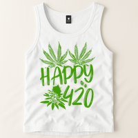 Weed Heart Valentines Day Cannabis 420 Tank Top