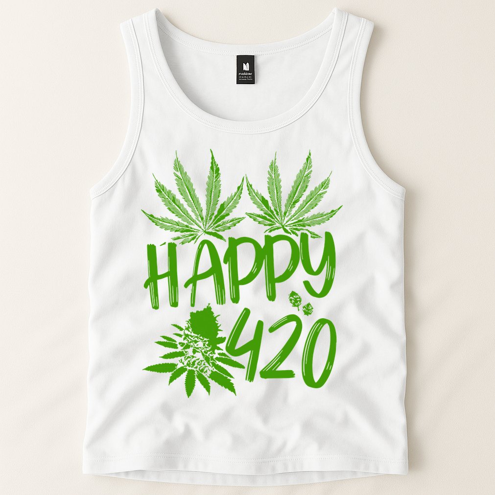 Weed Heart Valentines Day Cannabis 420 Tank Top