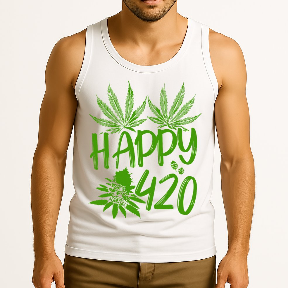 Weed Heart Valentines Day Cannabis 420 Tank Top