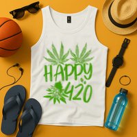 Weed Heart Valentines Day Cannabis 420 Tank Top