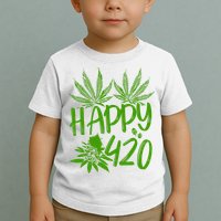 Weed Heart Valentines Day Cannabis 420 Toddler T-Shirt