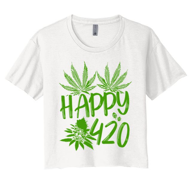 Weed Heart Valentines Day Cannabis 420 Crop Top