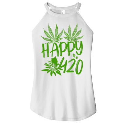Weed Heart Valentines Day Cannabis 420 Women's Perfect Tri Rocker Tank