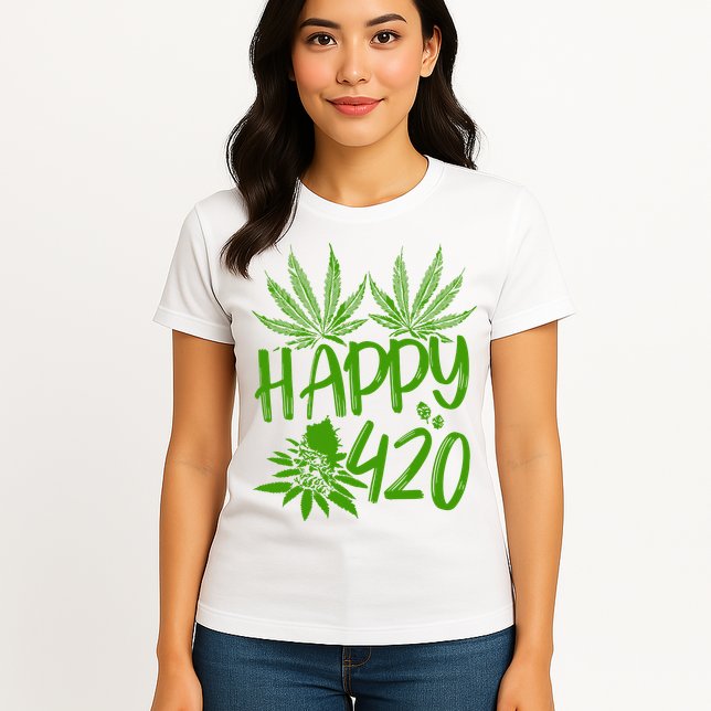 Weed Heart Valentines Day Cannabis 420 Womens T-Shirt