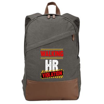 Walking hr violation Cotton Canvas Backpack