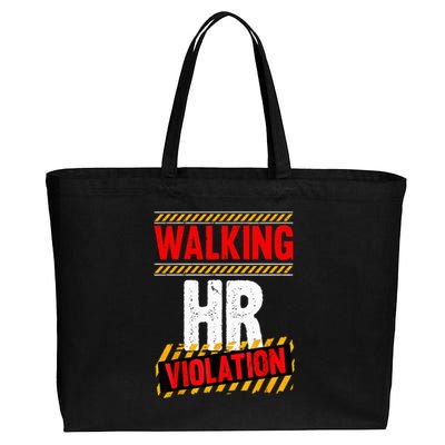 Walking hr violation Cotton Canvas Jumbo Tote