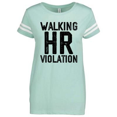 Walking HR Violation HR Human Resources Nightmare Enza Ladies Jersey Football T-Shirt